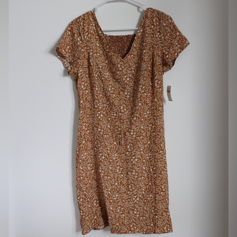 Old Navy- Yellow Flower Print Dress